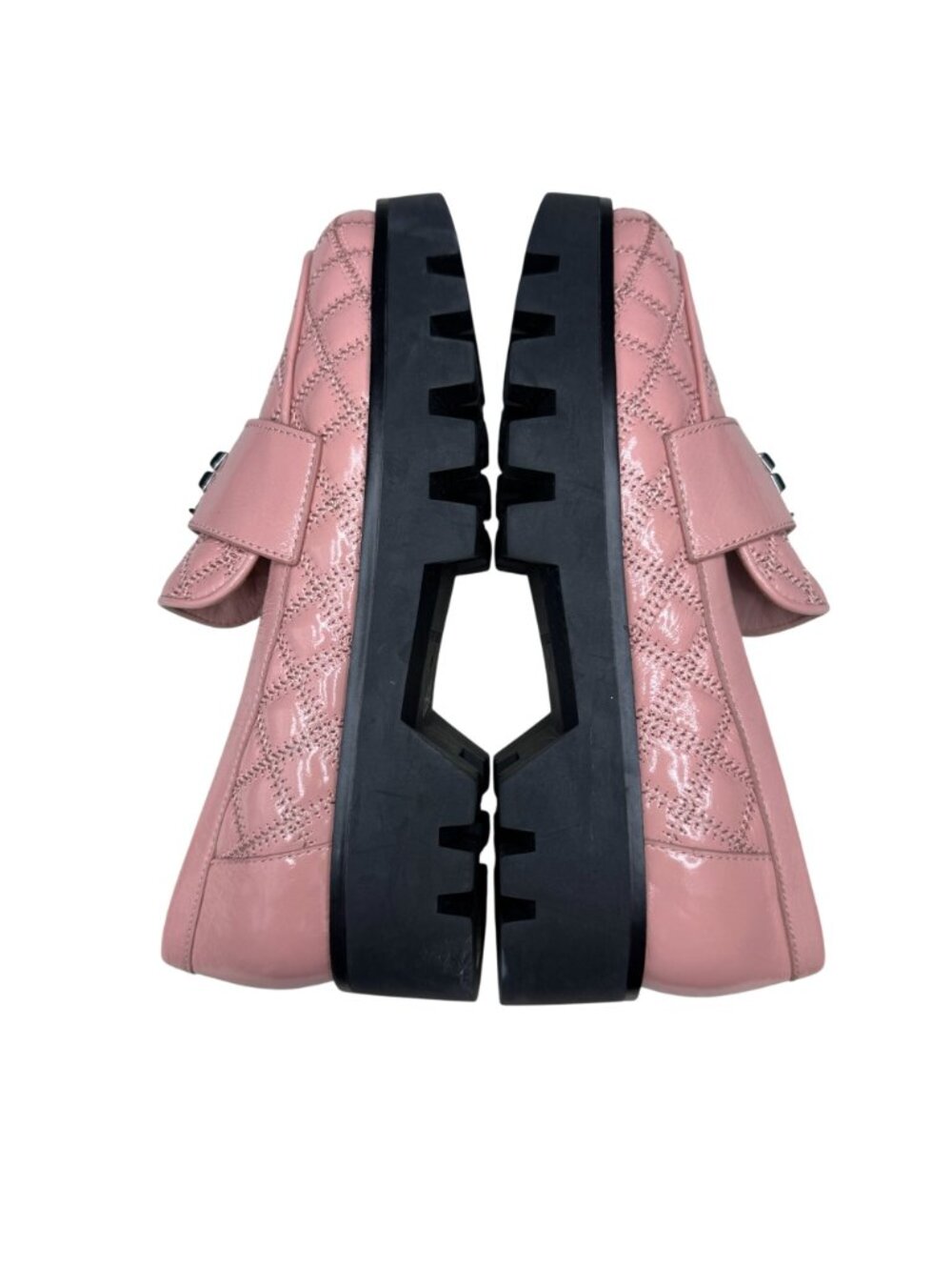 NEW Tory Burch Mini Everly Chunky Quilted Patent Loafers Women's, Size 7M NWOB - Picture 8 of 9